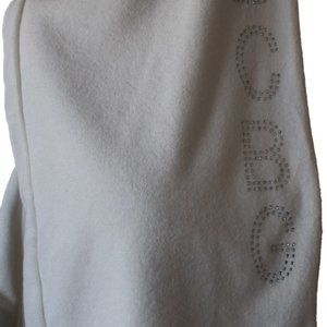 NWT BCBG MAXAZRIA Branded Logo White Pants XL